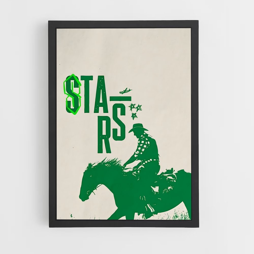 Poster Dallas stars chevaux – affiche Hockey sur glace (vue 2)